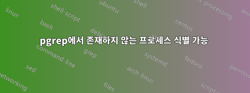 pgrep에서 존재하지 않는 프로세스 식별 가능