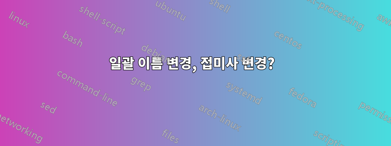 일괄 이름 변경, 접미사 변경? 