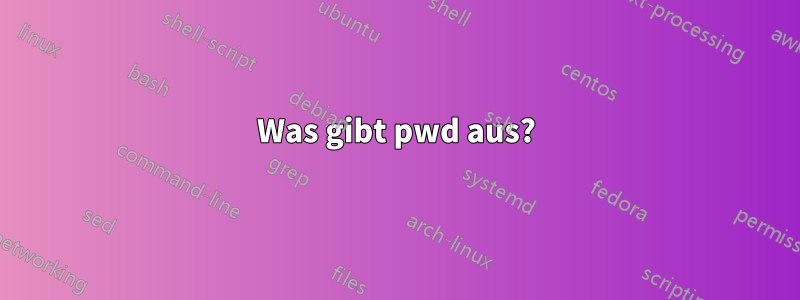 Was gibt pwd aus?