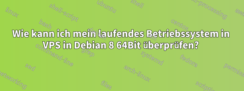 Wie kann ich mein laufendes Betriebssystem in VPS in Debian 8 64Bit überprüfen?