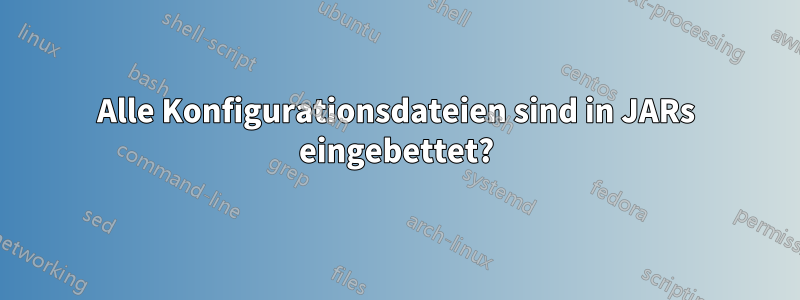 Alle Konfigurationsdateien sind in JARs eingebettet?