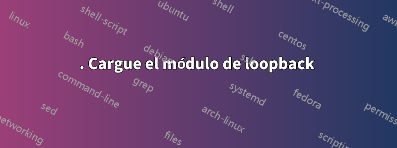 1. Cargue el módulo de loopback