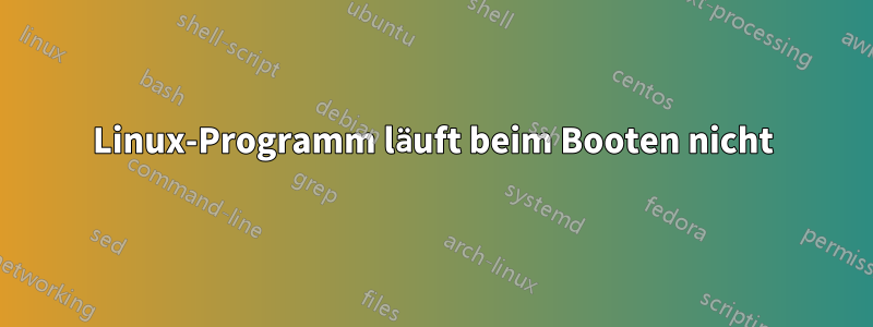 Linux-Programm läuft beim Booten nicht