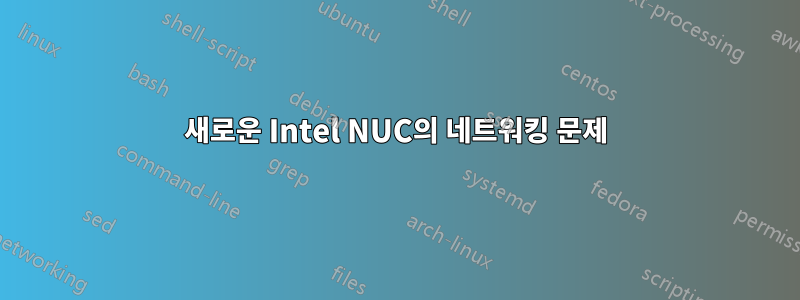 새로운 Intel NUC의 네트워킹 문제