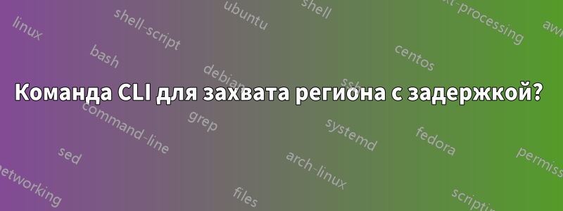 Команда CLI для захвата региона с задержкой?