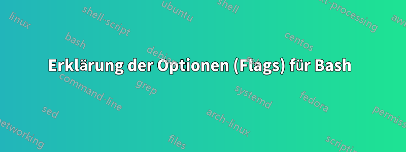 Erklärung der Optionen (Flags) für Bash 