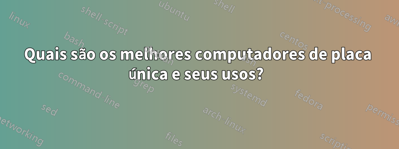 Quais são os melhores computadores de placa única e seus usos? 