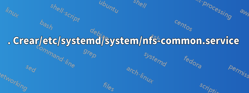 1. Crear/etc/systemd/system/nfs-common.service