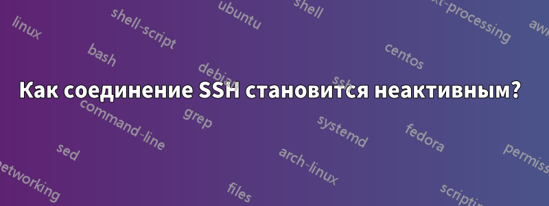 Как соединение SSH становится неактивным? 