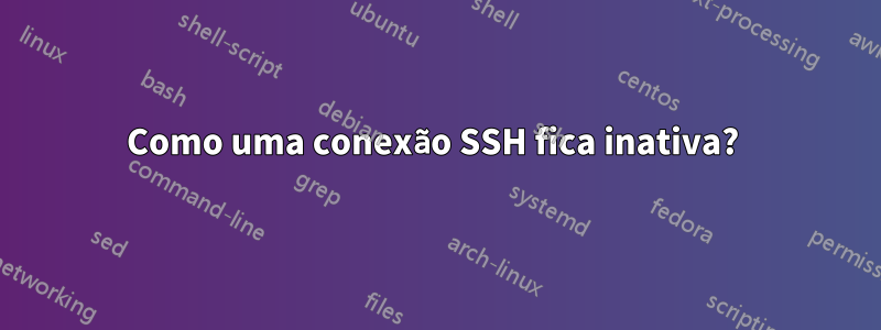 Como uma conexão SSH fica inativa? 