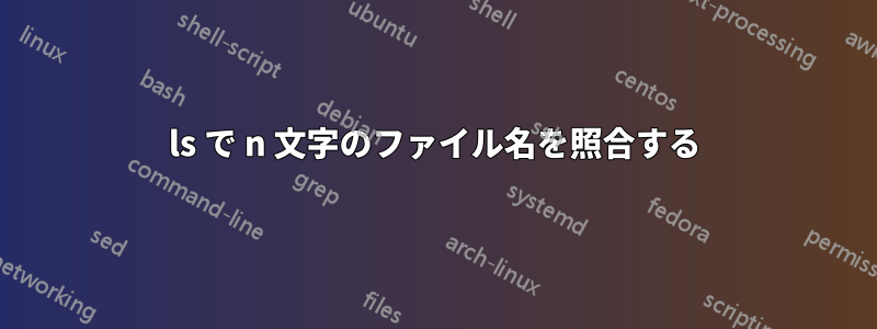 ls で n 文字のファイル名を照合する