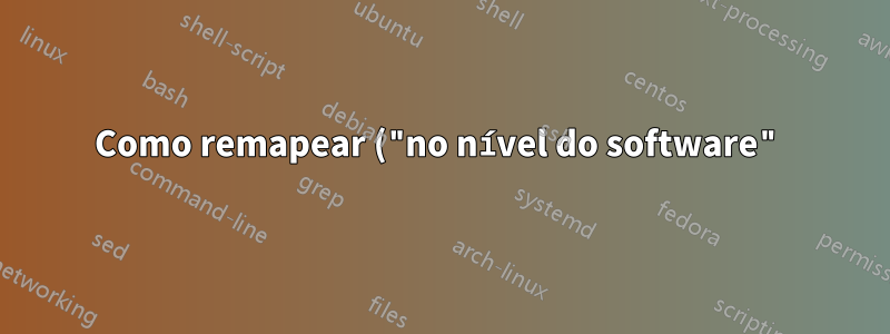 Como remapear ("no nível do software") as teclas Fn e Ctrl em um laptop Acer?