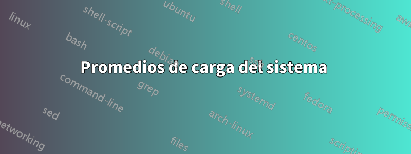 Promedios de carga del sistema