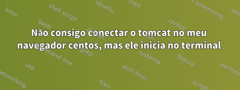 Não consigo conectar o tomcat no meu navegador centos, mas ele inicia no terminal