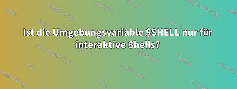 Ist die Umgebungsvariable $SHELL nur für interaktive Shells?