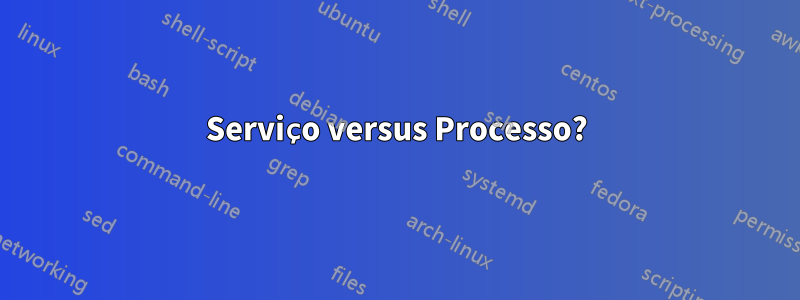 Serviço versus Processo?