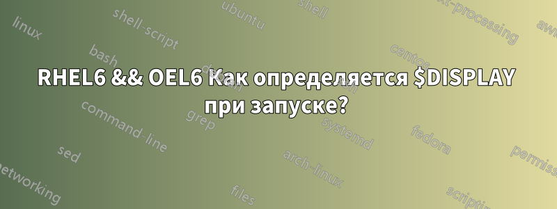 RHEL6 && OEL6 Как определяется $DISPLAY при запуске?