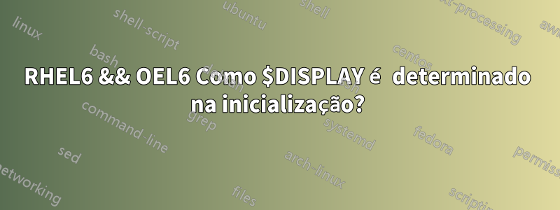 RHEL6 && OEL6 Como $DISPLAY é determinado na inicialização?