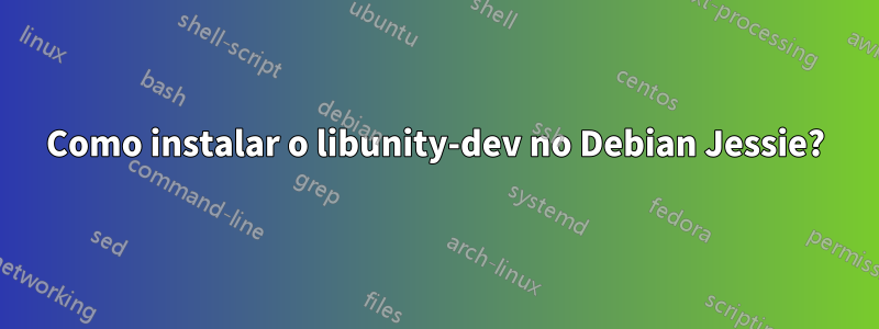 Como instalar o libunity-dev no Debian Jessie?