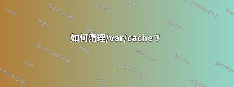 如何清理/var/cache？