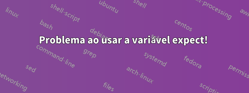 Problema ao usar a variável expect!