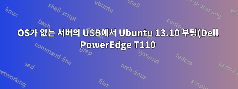 OS가 없는 서버의 USB에서 Ubuntu 13.10 부팅(Dell PowerEdge T110)