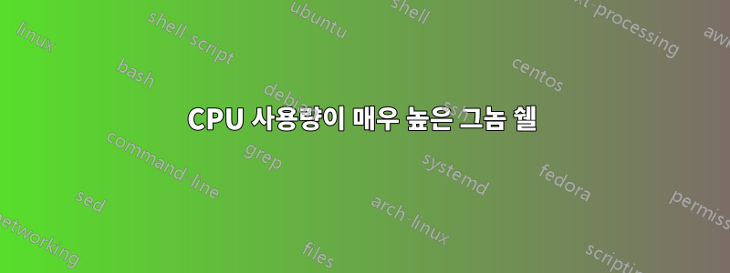 CPU 사용량이 매우 높은 그놈 쉘