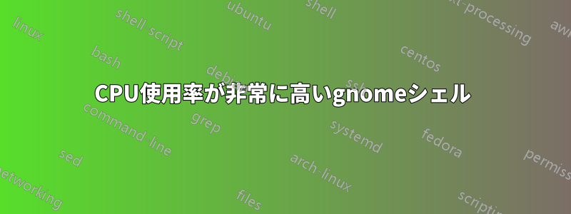 CPU使用率が非常に高いgnomeシェル