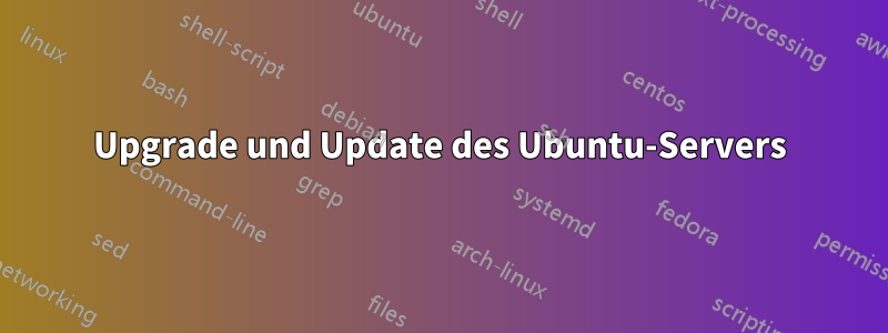 Upgrade und Update des Ubuntu-Servers