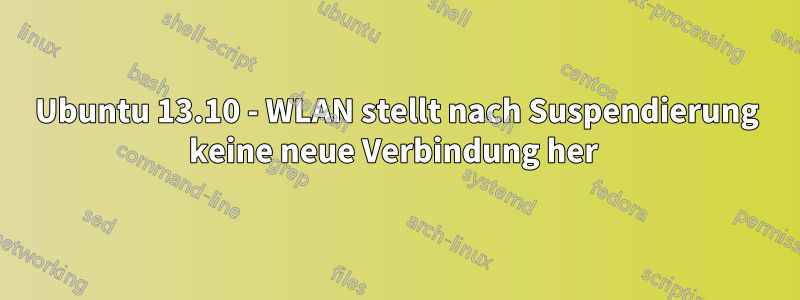 Ubuntu 13.10 - WLAN stellt nach Suspendierung keine neue Verbindung her 