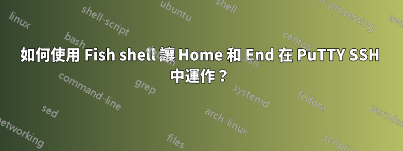 如何使用 Fish shell 讓 Home 和 End 在 PuTTY SSH 中運作？