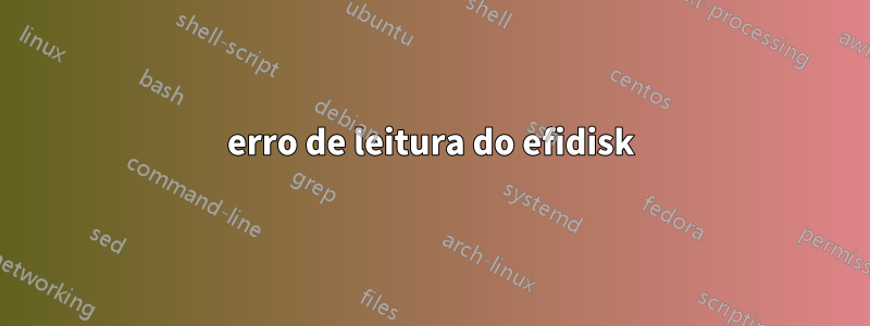 erro de leitura do efidisk