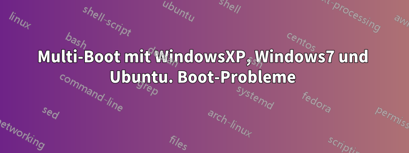 Multi-Boot mit WindowsXP, Windows7 und Ubuntu. Boot-Probleme