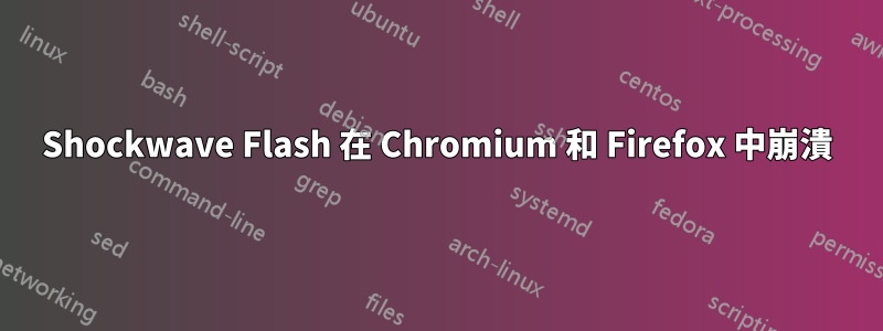 Shockwave Flash 在 Chromium 和 Firefox 中崩潰