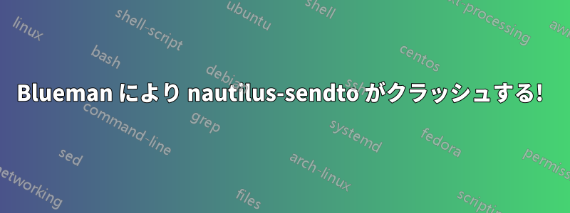 Blueman により nautilus-sendto がクラッシュする! 