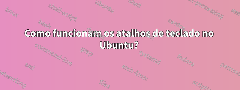 Como funcionam os atalhos de teclado no Ubuntu?