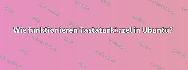 Wie funktionieren Tastaturkürzel in Ubuntu?