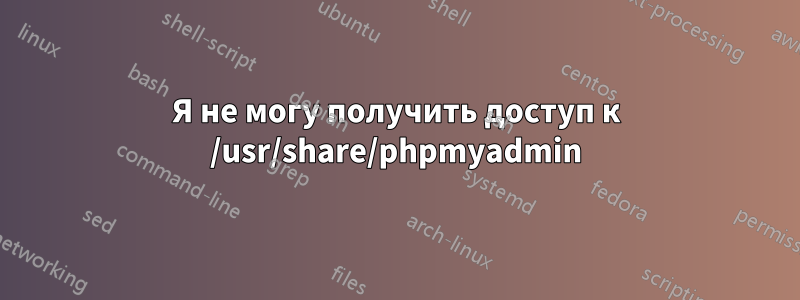 Я не могу получить доступ к /usr/share/phpmyadmin