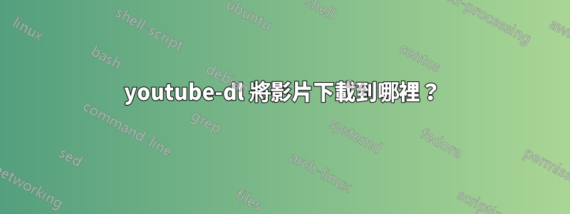 youtube-dl 將影片下載到哪裡？