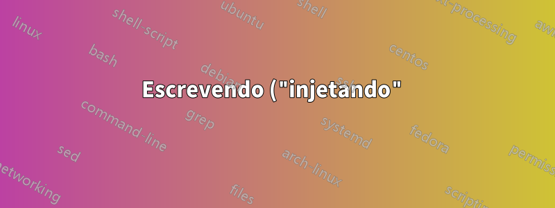 Escrevendo ("injetando") texto no terminal Ubuntu existente