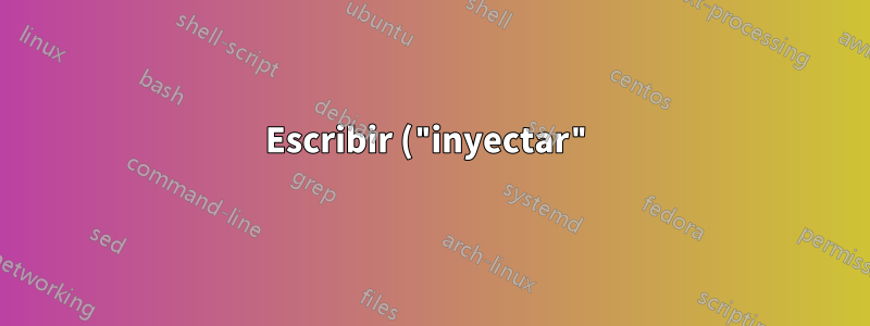 Escribir ("inyectar") texto en una terminal Ubuntu existente