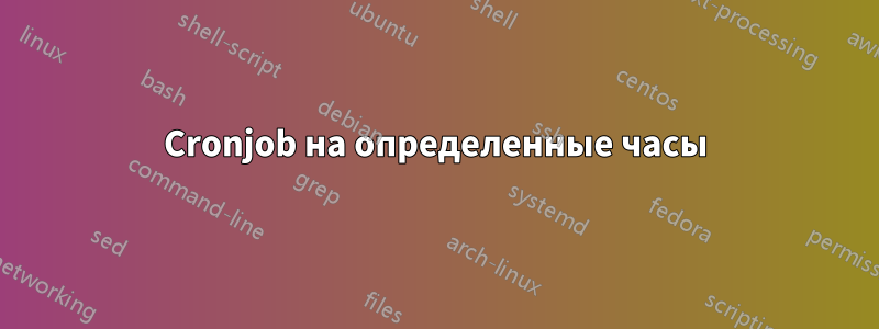 Cronjob на определенные часы