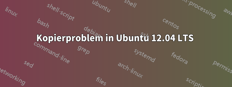 Kopierproblem in Ubuntu 12.04 LTS