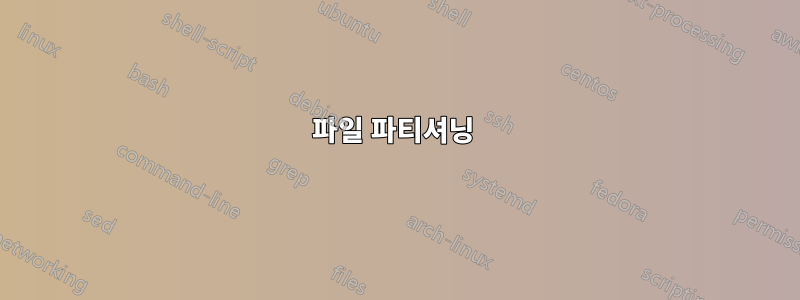 파일 파티셔닝 