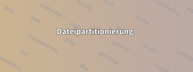 Dateipartitionierung 