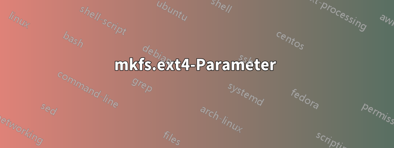 mkfs.ext4-Parameter