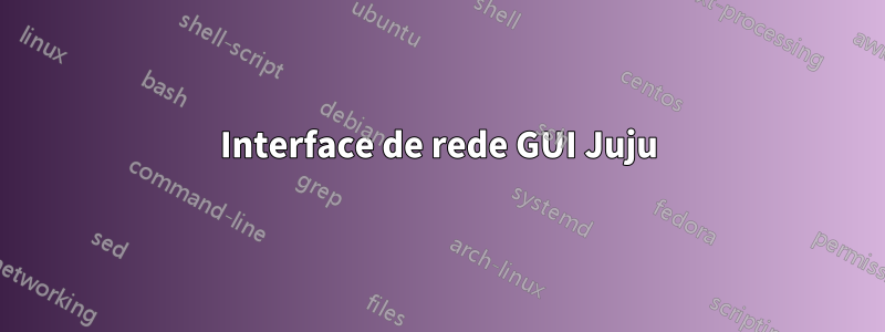 Interface de rede GUI Juju