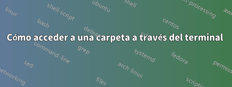 Cómo acceder a una carpeta a través del terminal