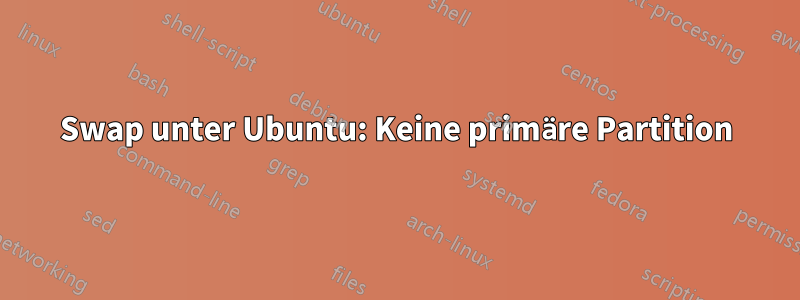 Swap unter Ubuntu: Keine primäre Partition