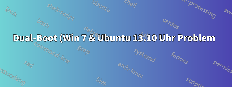 Dual-Boot (Win 7 & Ubuntu 13.10 Uhr Problem 